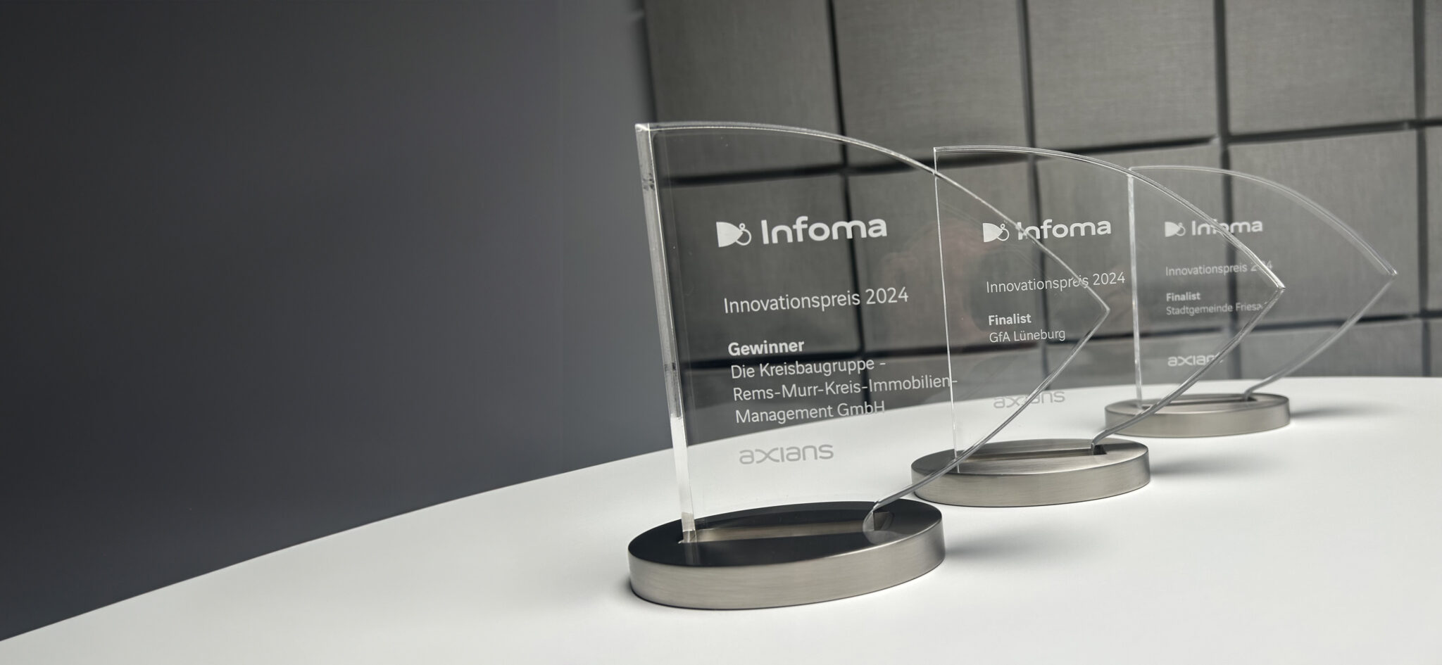 Die Gewinner und Finalisten des Axians Infoma Innovationspreises 2024